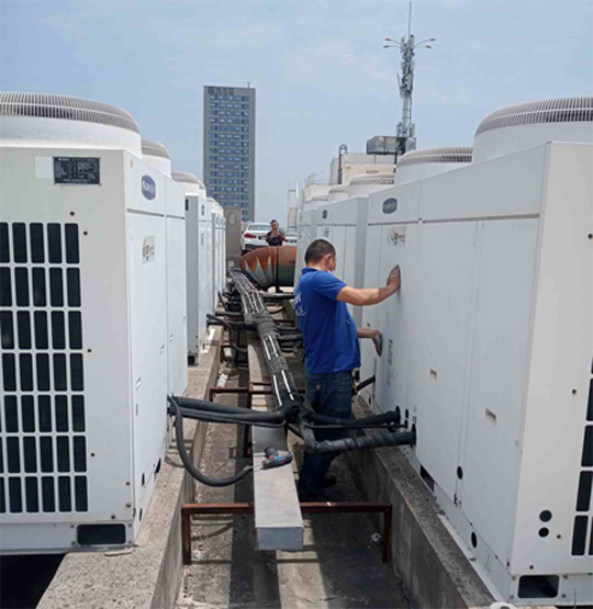 全椒中央空调制热和不制冷系统维修方法